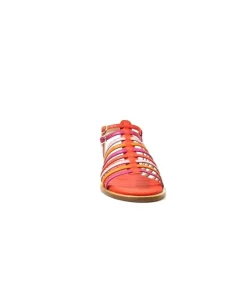 eliza Ivoire E10433 Cuir Orange Rose*Femme Sandales