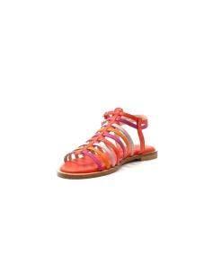 eliza Ivoire E10433 Cuir Orange Rose*Femme Sandales