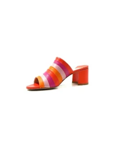 eliza Ivoire E9517 Cuir Orange Rose*Femme Sandales