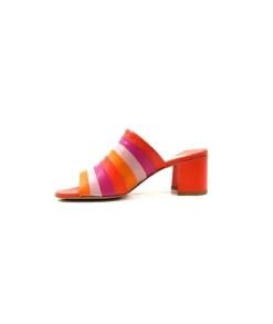 eliza Ivoire E9517 Cuir Orange Rose*Femme Sandales