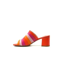 eliza Ivoire E9517 Cuir Orange Rose*Femme Sandales