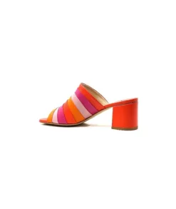 eliza Ivoire E9517 Cuir Orange Rose*Femme Sandales