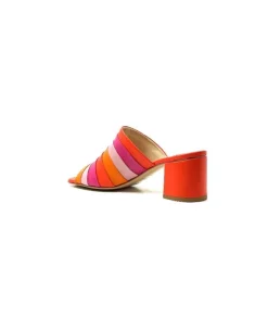 eliza Ivoire E9517 Cuir Orange Rose*Femme Sandales