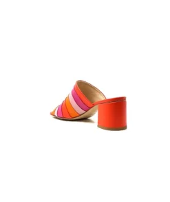 eliza Ivoire E9517 Cuir Orange Rose*Femme Sandales