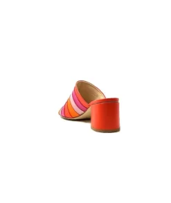 eliza Ivoire E9517 Cuir Orange Rose*Femme Sandales