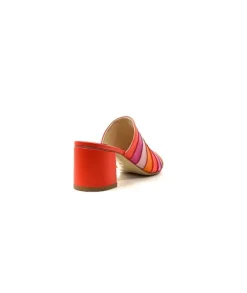 eliza Ivoire E9517 Cuir Orange Rose*Femme Sandales