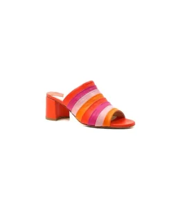 eliza Ivoire E9517 Cuir Orange Rose*Femme Sandales