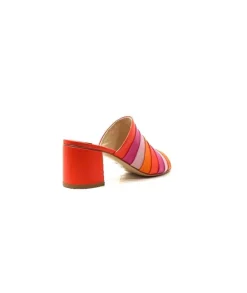 eliza Ivoire E9517 Cuir Orange Rose*Femme Sandales