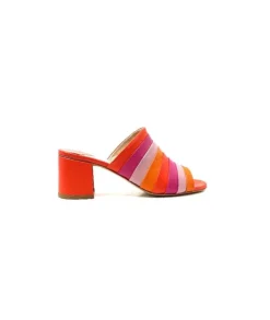 eliza Ivoire E9517 Cuir Orange Rose*Femme Sandales