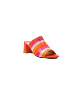 eliza Ivoire E9517 Cuir Orange Rose*Femme Sandales