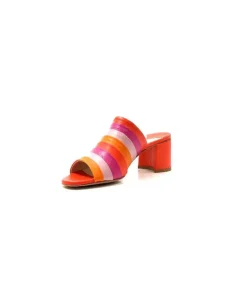 eliza Ivoire E9517 Cuir Orange Rose*Femme Sandales