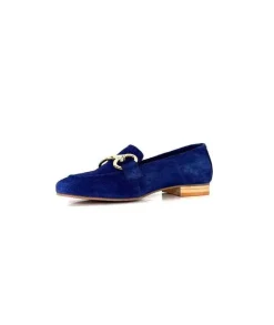 Ivoire0036a Ivoire Estar Daim Bleu Marine*Femme Mocassins