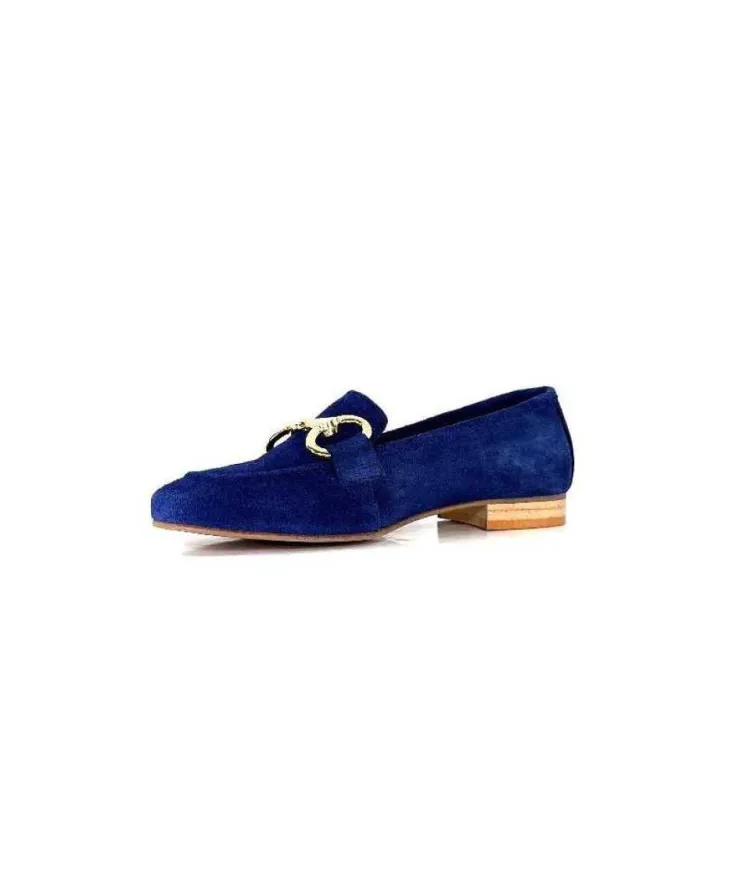 Ivoire0036a Ivoire Estar Daim Bleu Marine*Femme Mocassins
