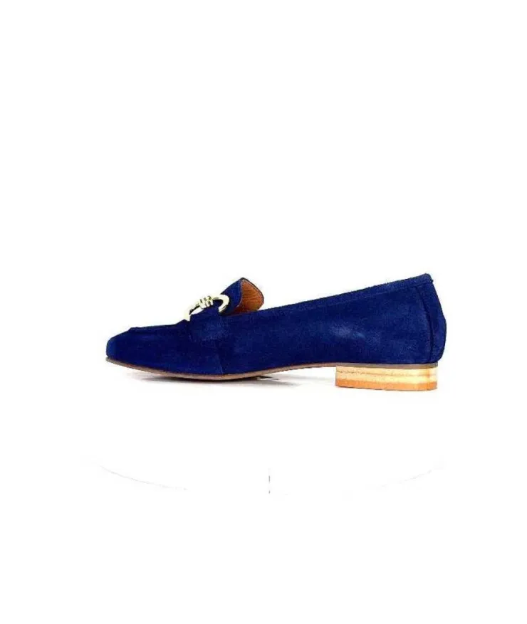 Ivoire0036a Ivoire Estar Daim Bleu Marine*Femme Mocassins