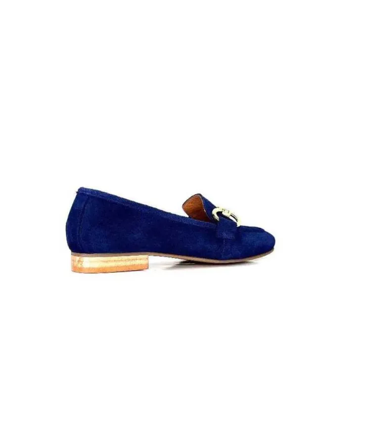 Ivoire0036a Ivoire Estar Daim Bleu Marine*Femme Mocassins