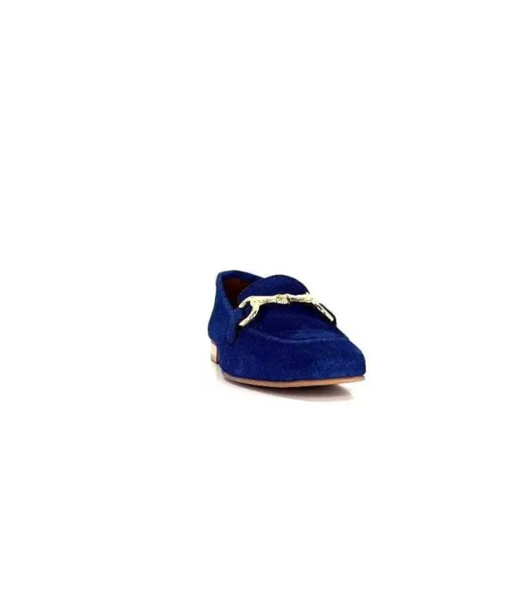 Ivoire0036a Ivoire Estar Daim Bleu Marine*Femme Mocassins