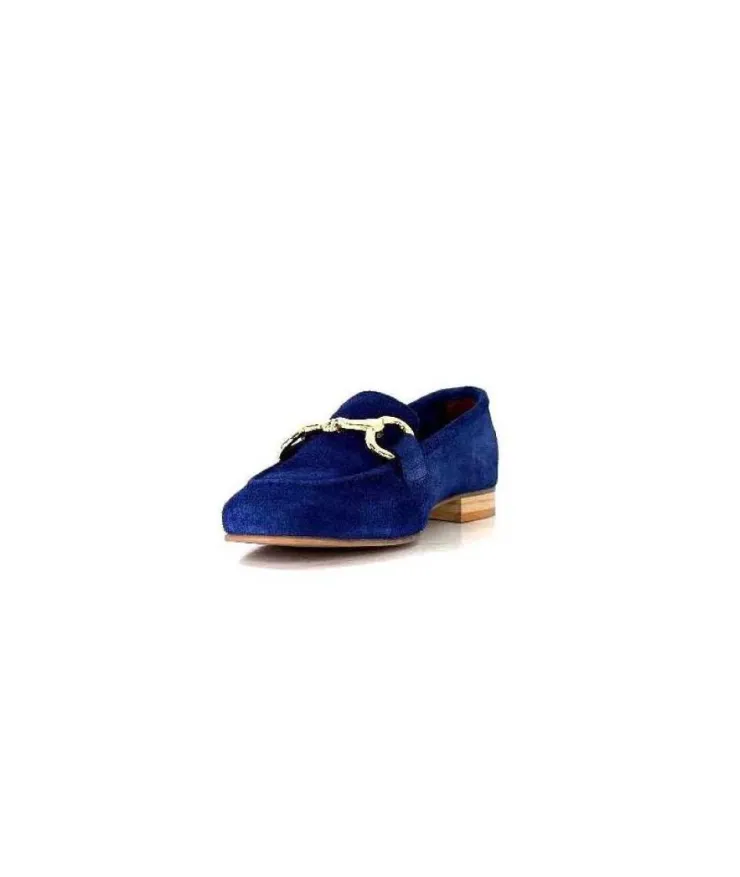 Ivoire0036a Ivoire Estar Daim Bleu Marine*Femme Mocassins