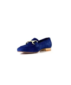 Ivoire0036a Ivoire Estar Daim Bleu Marine*Femme Mocassins