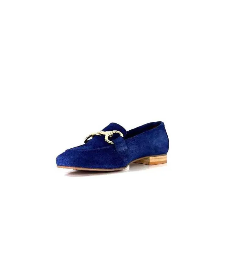 Ivoire0036a Ivoire Estar Daim Bleu Marine*Femme Mocassins