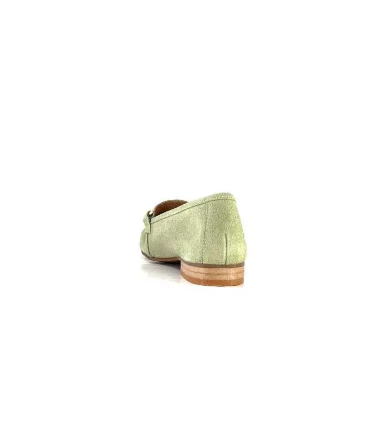 Ivoire0036a Ivoire Estar Daim Vert*Femme Mocassins