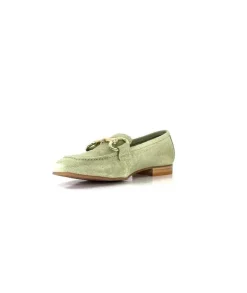 Ivoire0036a Ivoire Estar Daim Vert*Femme Mocassins
