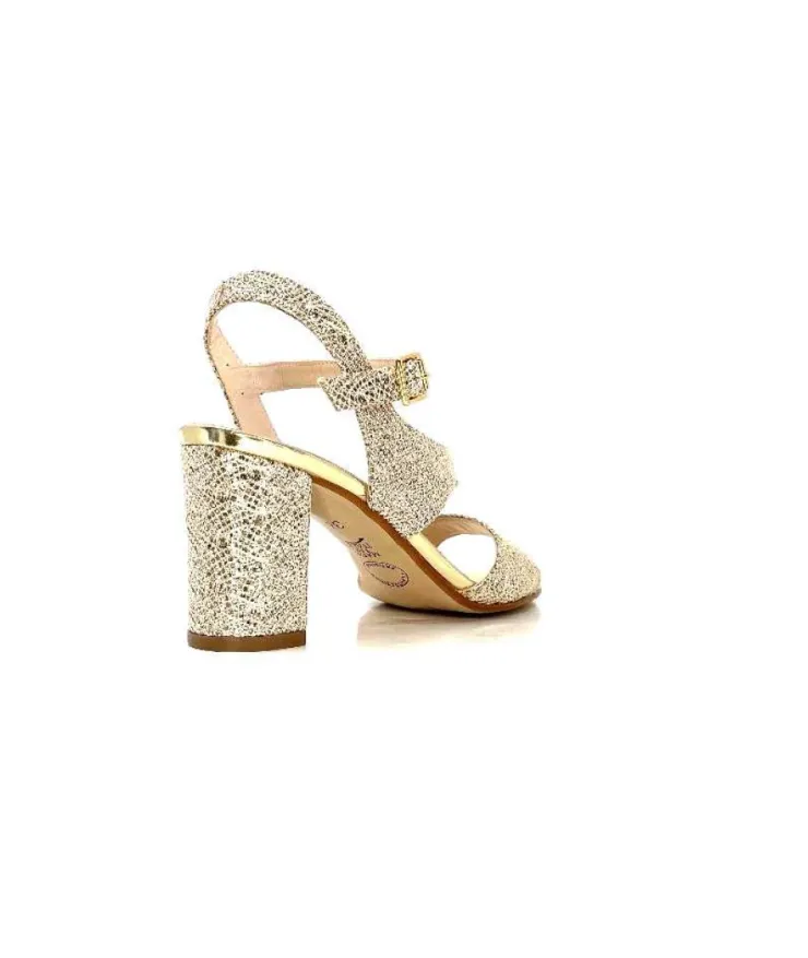 Ivoire0334 Ivoire F2215 Asia Textile Glitter Or*Femme Sandales