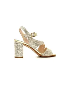 Ivoire0334 Ivoire F2215 Asia Textile Glitter Or*Femme Sandales