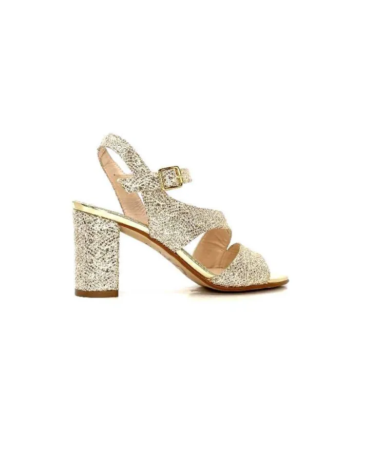 Ivoire0334 Ivoire F2215 Asia Textile Glitter Or*Femme Sandales
