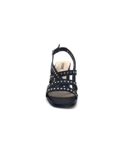 Ivoire0334 Ivoire F1844 Mare Cuir Noir*Femme Sandales