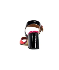 Ivoire0334 Ivoire F1136 Mare Cuir Vernis Multicolor*Femme Sandales