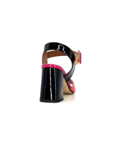 Ivoire0334 Ivoire F1136 Mare Cuir Vernis Multicolor*Femme Sandales