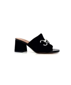 Ivoire0334 Ivoire F2298 Romagna Daim Noir*Femme Mules