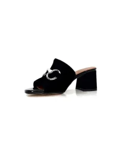 Ivoire0334 Ivoire F2298 Romagna Daim Noir*Femme Mules