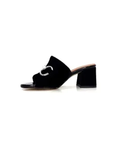Ivoire0334 Ivoire F2298 Romagna Daim Noir*Femme Mules