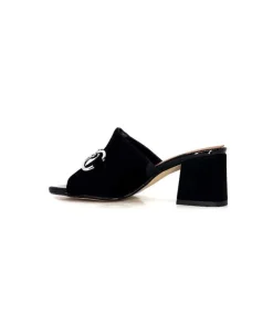 Ivoire0334 Ivoire F2298 Romagna Daim Noir*Femme Mules
