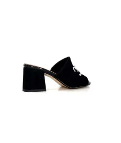 Ivoire0334 Ivoire F2298 Romagna Daim Noir*Femme Mules
