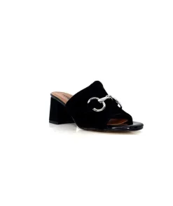 Ivoire0334 Ivoire F2298 Romagna Daim Noir*Femme Mules