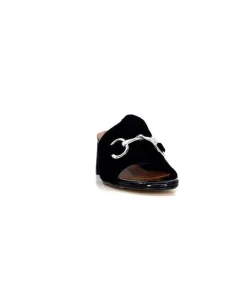 Ivoire0334 Ivoire F2298 Romagna Daim Noir*Femme Mules