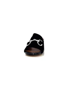 Ivoire0334 Ivoire F2298 Romagna Daim Noir*Femme Mules