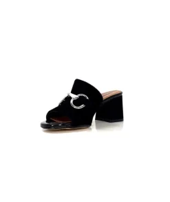 Ivoire0334 Ivoire F2298 Romagna Daim Noir*Femme Mules