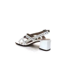 Ivoire0334 Ivoire F1844 Sardegna Cuir Blanc*Femme Sandales