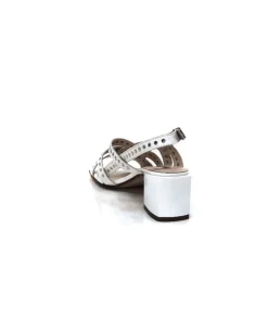 Ivoire0334 Ivoire F1844 Sardegna Cuir Blanc*Femme Sandales