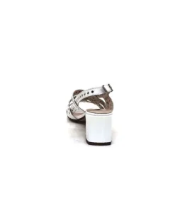 Ivoire0334 Ivoire F1844 Sardegna Cuir Blanc*Femme Sandales