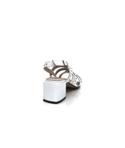 Ivoire0334 Ivoire F1844 Sardegna Cuir Blanc*Femme Sandales