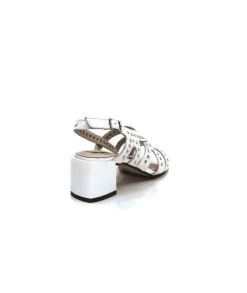 Ivoire0334 Ivoire F1844 Sardegna Cuir Blanc*Femme Sandales