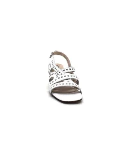 Ivoire0334 Ivoire F1844 Sardegna Cuir Blanc*Femme Sandales