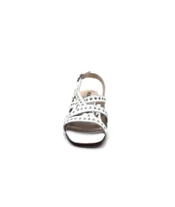 Ivoire0334 Ivoire F1844 Sardegna Cuir Blanc*Femme Sandales