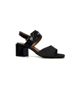 Ivoire0334 Ivoire F2191 Sardegna Daim Noir Poid Blanc*Femme Sandales