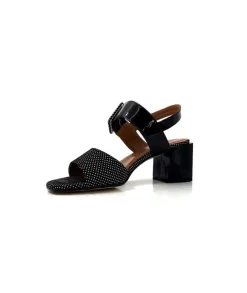 Ivoire0334 Ivoire F2191 Sardegna Daim Noir Poid Blanc*Femme Sandales