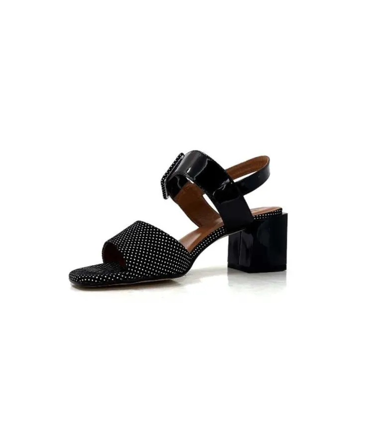 Ivoire0334 Ivoire F2191 Sardegna Daim Noir Poid Blanc*Femme Sandales